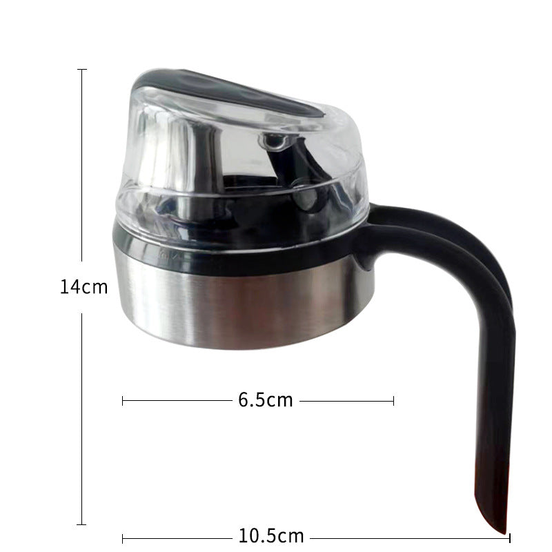 Glass Oil Bottle with Automatic Spout for Kitchen Use craftedpersona.co