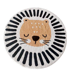 Cute Cartoon Round Rug for Kids' Room and Living Room craftedpersona.co