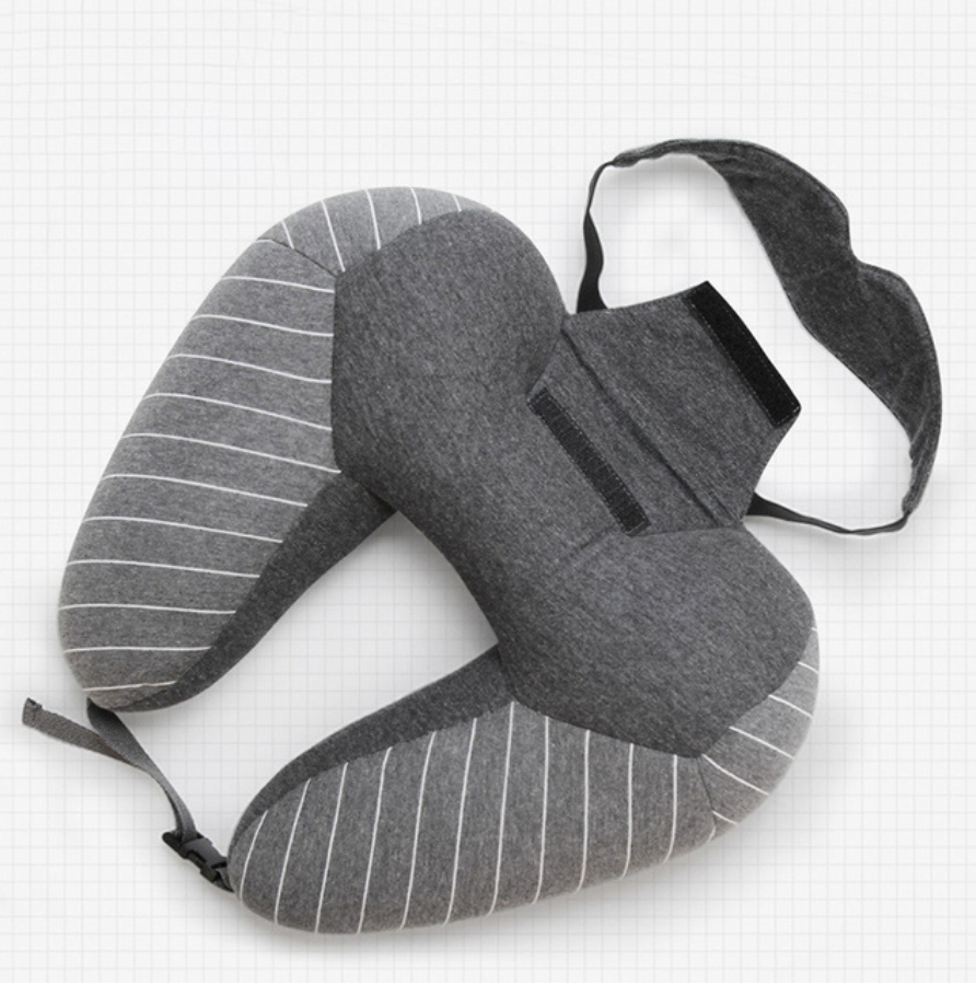 U-Shaped Foam Travel Pillow with Lumbar Support craftedpersona.co