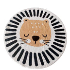 Cute Cartoon Round Rug for Kids' Room and Living Room craftedpersona.co