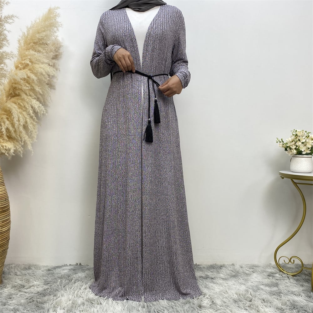 Women's Long Sleeve Knitted Sweater Jacket Robe