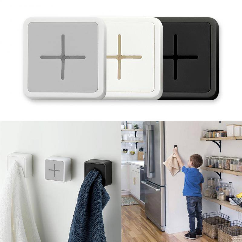 Self-Adhesive Wall Mounted Towel Hook Organizer craftedpersona.co