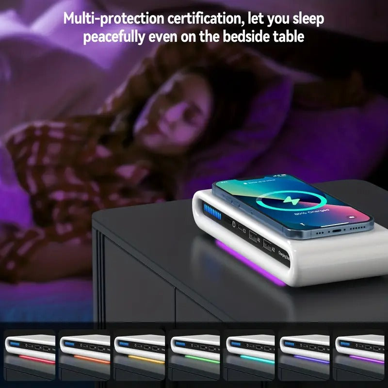 4-in-1 Multi Port Wireless Charging with Atmosphere Lights craftedpersona.co