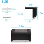 8 Pack New Solar Deck Lights Outdoor Waterproof LED Steps Lamps For Stairs Fence craftedpersona.co