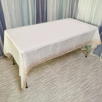 Disposable Bronzing Polka Dot Rectangular Tablecloth craftedpersona.co