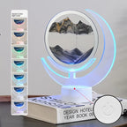 Moving Sand Art Table Lamp - 3D Moon Night Light craftedpersona.co
