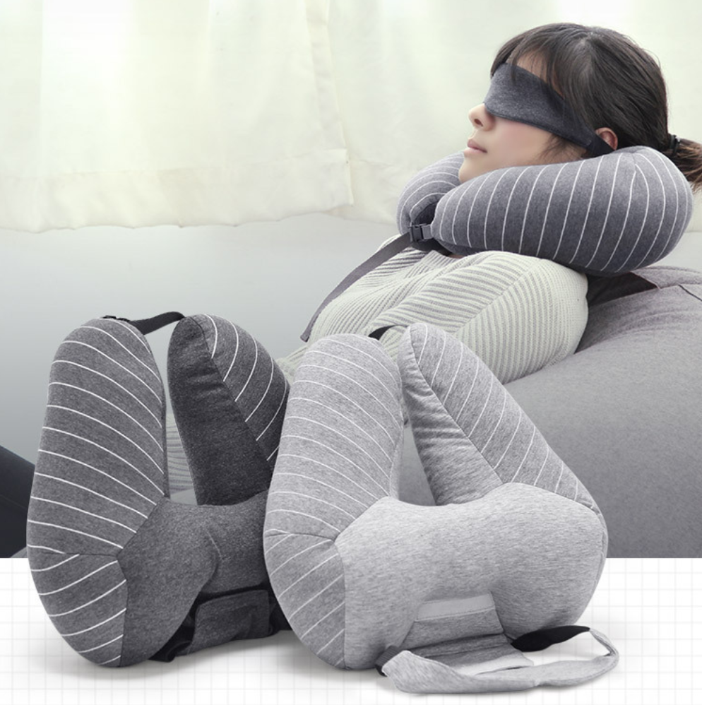 U-Shaped Foam Travel Pillow with Lumbar Support craftedpersona.co