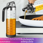 Glass Oil Bottle with Automatic Spout for Kitchen Use craftedpersona.co