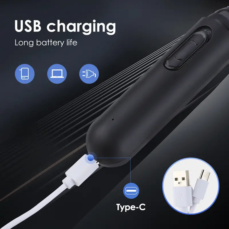 2-in-1 USB Rechargeable Nose and Hair Trimmer craftedpersona.co