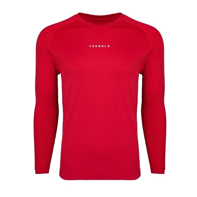 Men's Long Sleeve Fitness T-Shirt - Quick Dry & Breathable