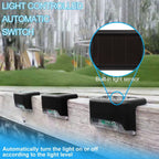 8 Pack New Solar Deck Lights Outdoor Waterproof LED Steps Lamps For Stairs Fence craftedpersona.co