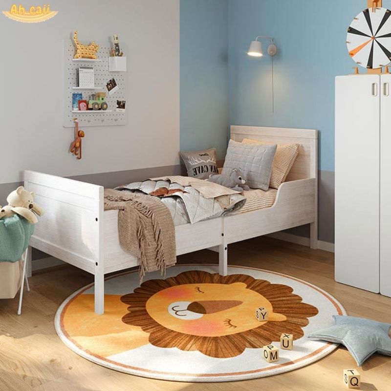 Cartoon Round Plush Floor Mat for Children's Bedroom craftedpersona.co