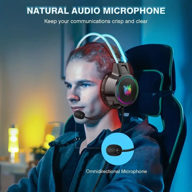 X15 PRO Double-Head Gaming Headphones with RGB craftedpersona.co