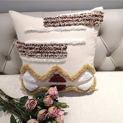 Luxury Handmade Moroccan Cushion Cover Geometric 45x45cm craftedpersona.co