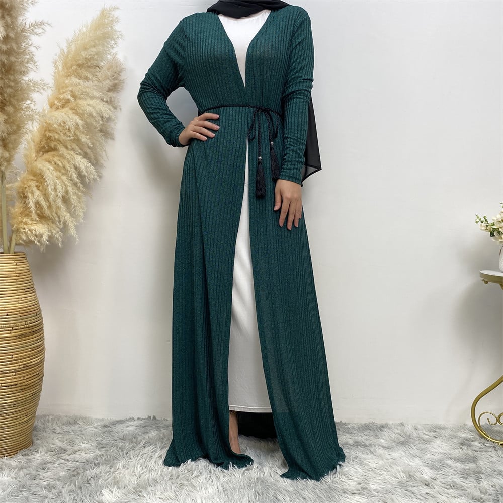 Women's Long Sleeve Knitted Sweater Jacket Robe