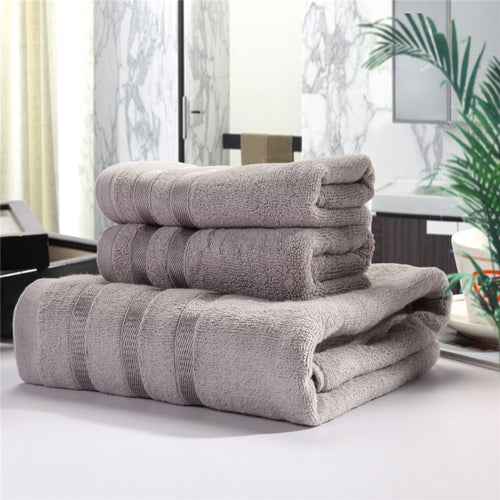 Bamboo Fiber Bath Towel Set - High-Quality Gift craftedpersona.co