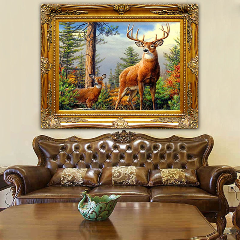 DIY 5D Deer Landscape Diamond Painting Kit