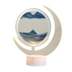 Moving Sand Art Table Lamp - 3D Moon Night Light craftedpersona.co