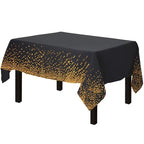 Disposable Bronzing Polka Dot Rectangular Tablecloth craftedpersona.co