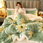 Winter Milk Velvet Lamb Fleece Duvet for Students craftedpersona.co