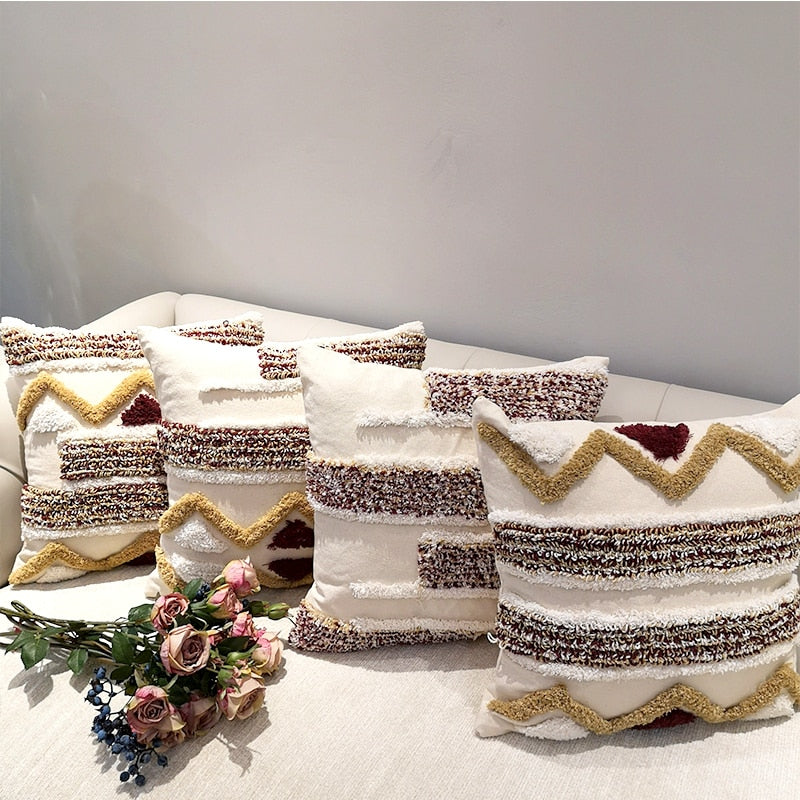 Luxury Handmade Moroccan Cushion Cover Geometric 45x45cm craftedpersona.co