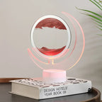 Moving Sand Art Table Lamp - 3D Moon Night Light craftedpersona.co