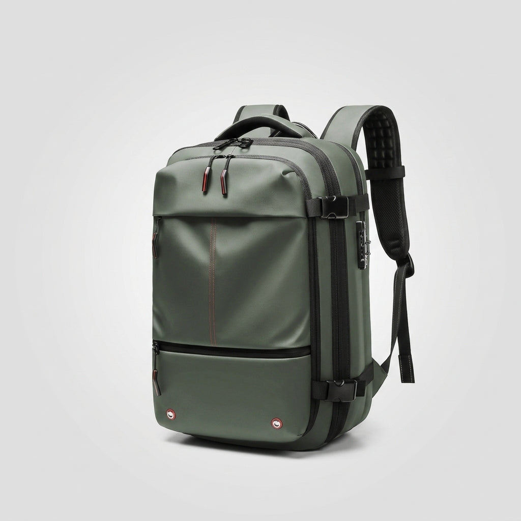 Vacuum compression large-capacity backpack — Studio - Gradient | Generated by Modelize