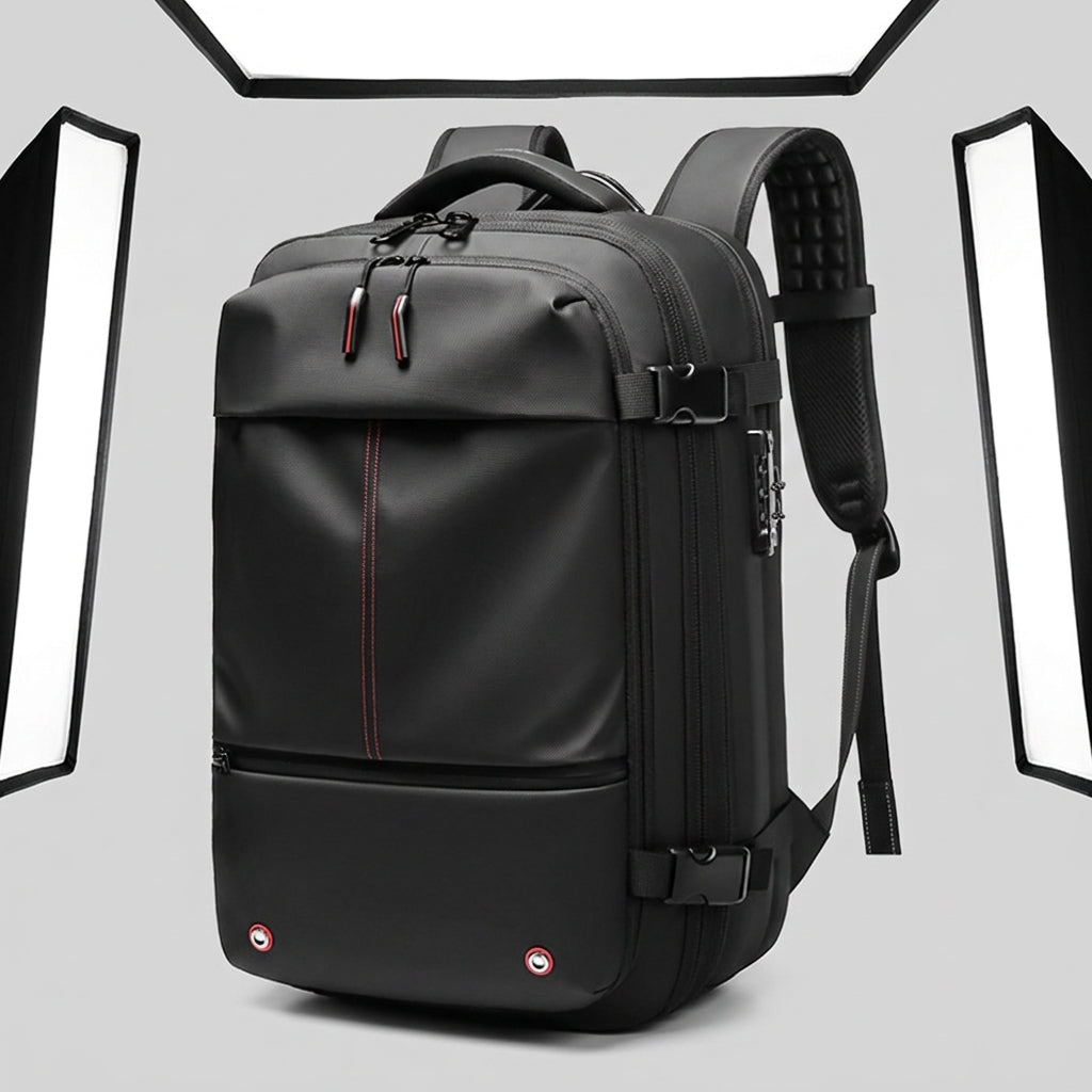 Vacuum Compression Large-capacity Backpack — Studio - Gradient | Generated by Modelize